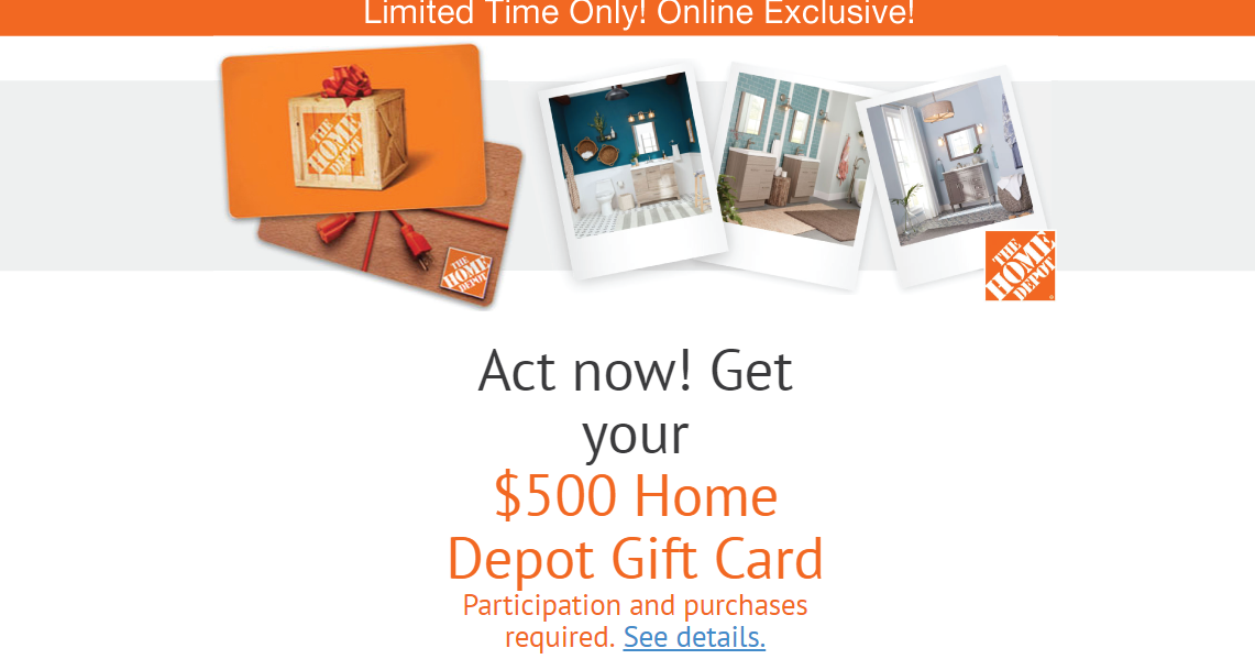 Get your 500 Home Depot Gift Card - 22c5154c2b3c175a618fcc9c16173ec7 