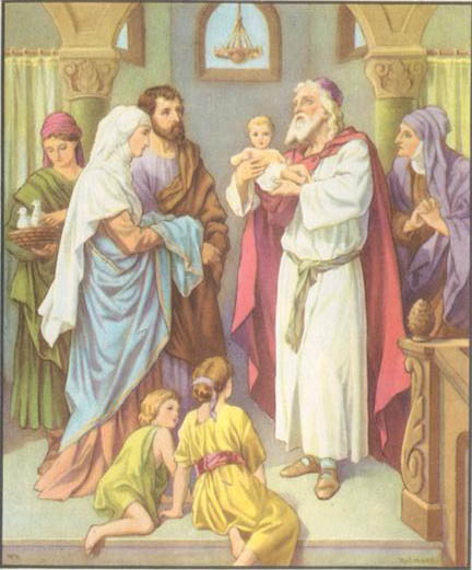 Jesús presentado en el templo 