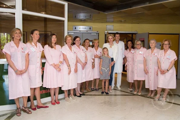Princess Charlene of Monaco visited maternity ward of Grace Hospital
