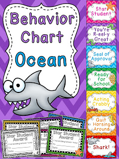 Under the Sea behavior chart for ocean theme classroom a bunch of other fun behavior clip charts!