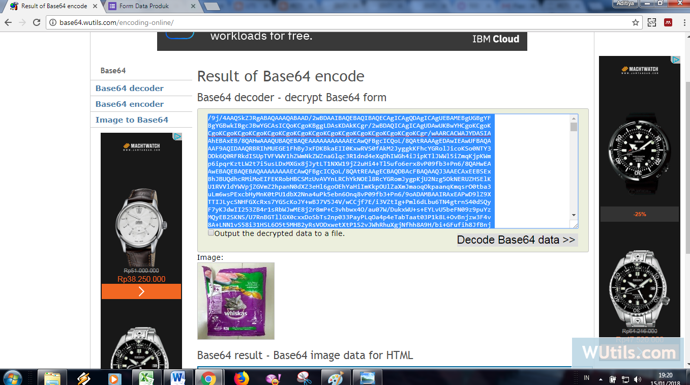 Base64 image. Data base64. Decoder base64