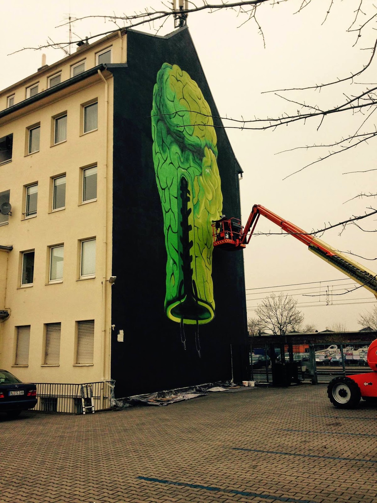 Mark Gmehling creates a new mural in Dortmund Germany  StreetArtNews  