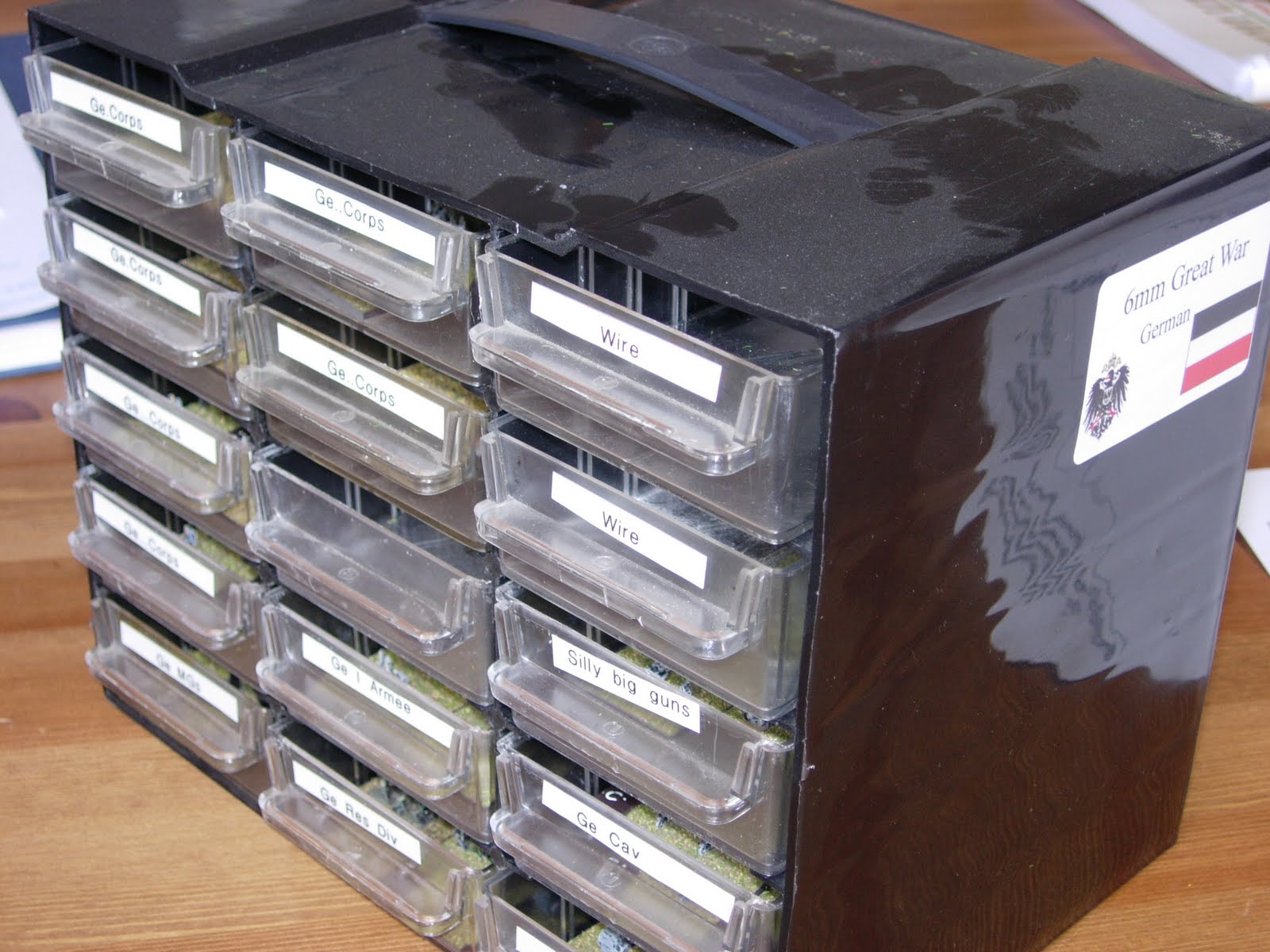 Megablitz and more More Toy Soldier Storage Solutions plastic drawers