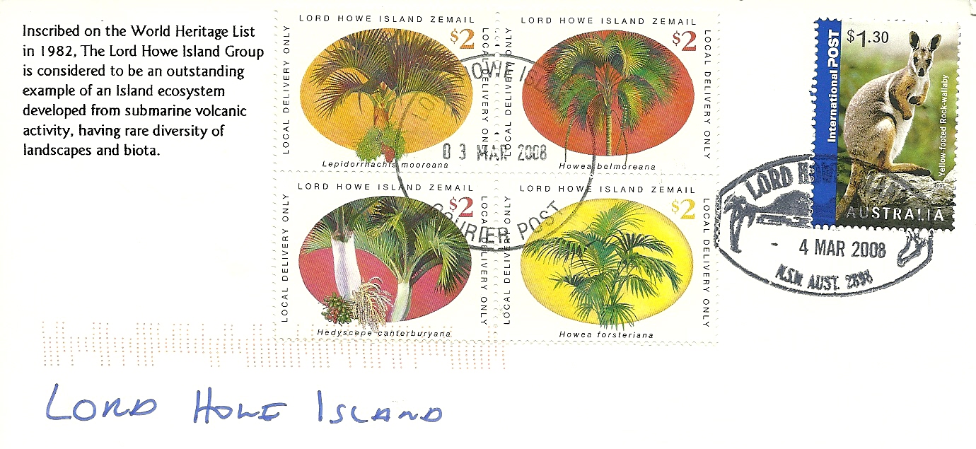 Postcards A world Travelogue Lord Howe Island, Australia and 3 World