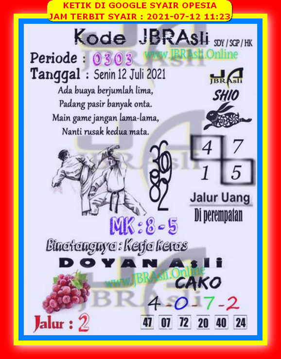 15 Syair opesia sgp 12 september 2021 16 Desember