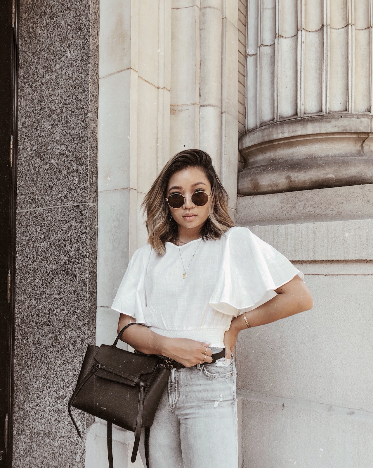 celine belt bag micro black