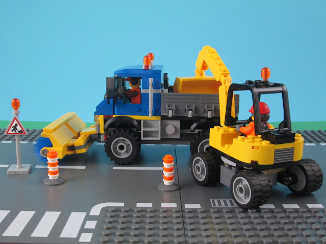 Set LEGO City 60152 Sweeper & Excavator