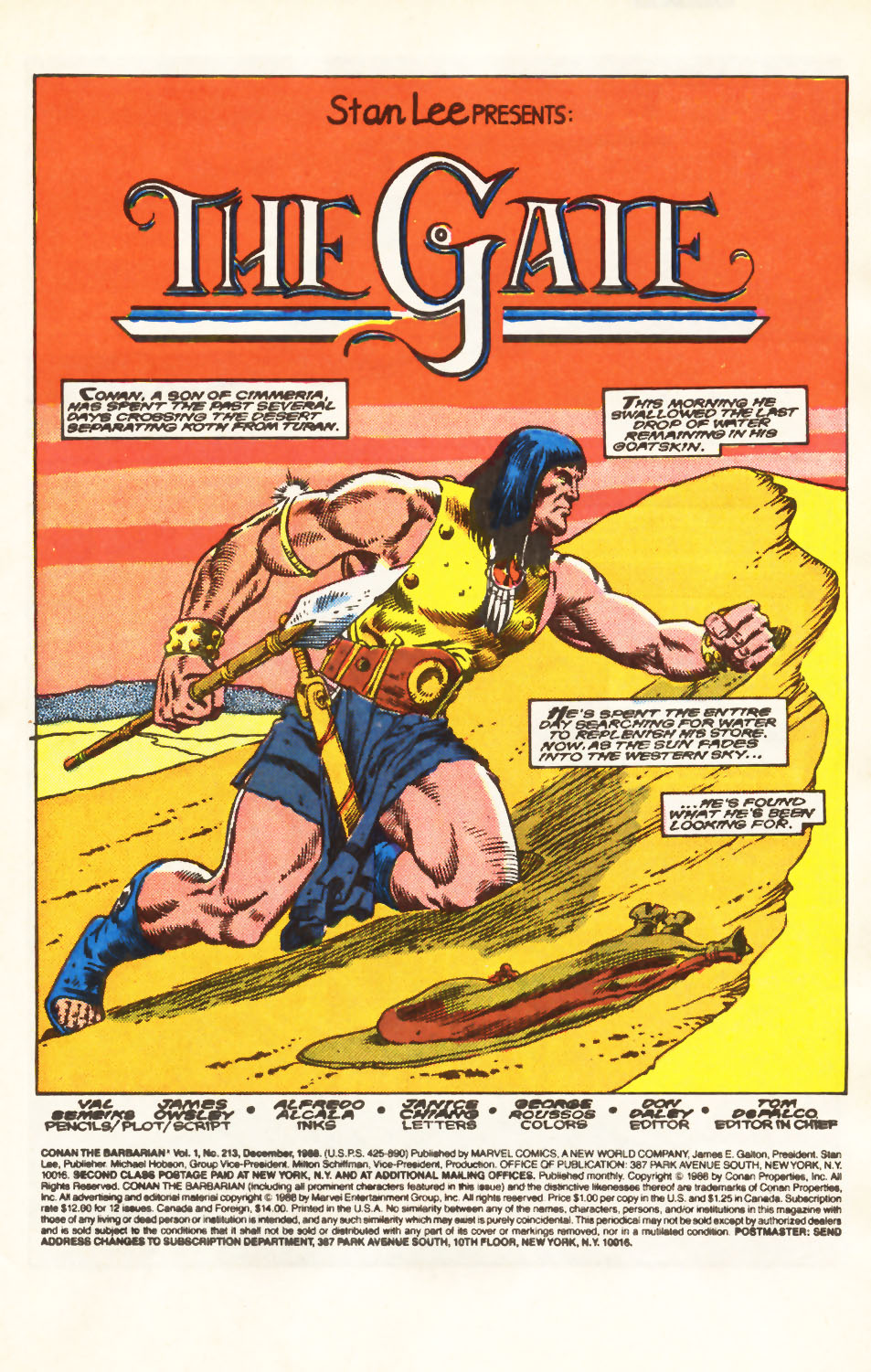 Read online Conan the Barbarian (1970) comic -  Issue #213 - 2