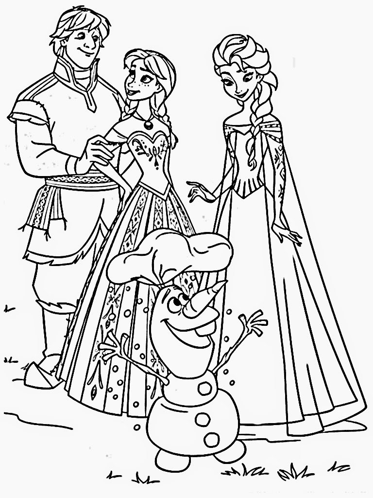 Frozen Coloring Sheets Free Printable