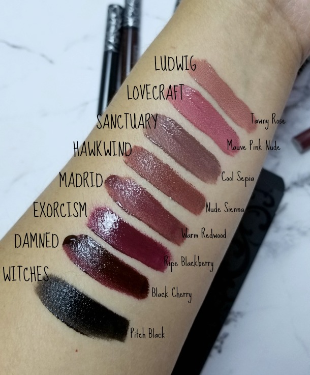 kat von - everlasting mini liquid lipstick set - review & miranda
