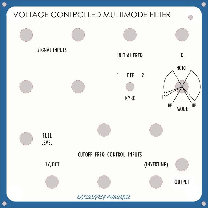 MATRIXSYNTH New Emu Universal Active Filter & Voltage Controlled
