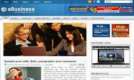 eBusiness Blogger Template