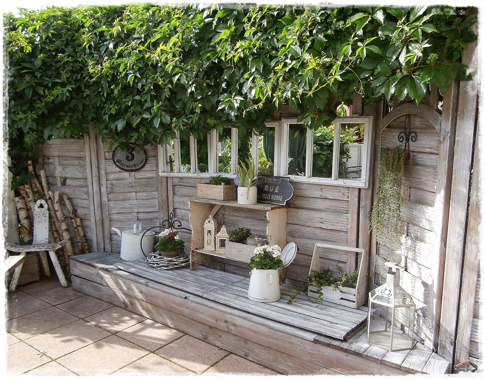 Shabby Landhaus Die vielen Gesichter meiner Terrasse.....