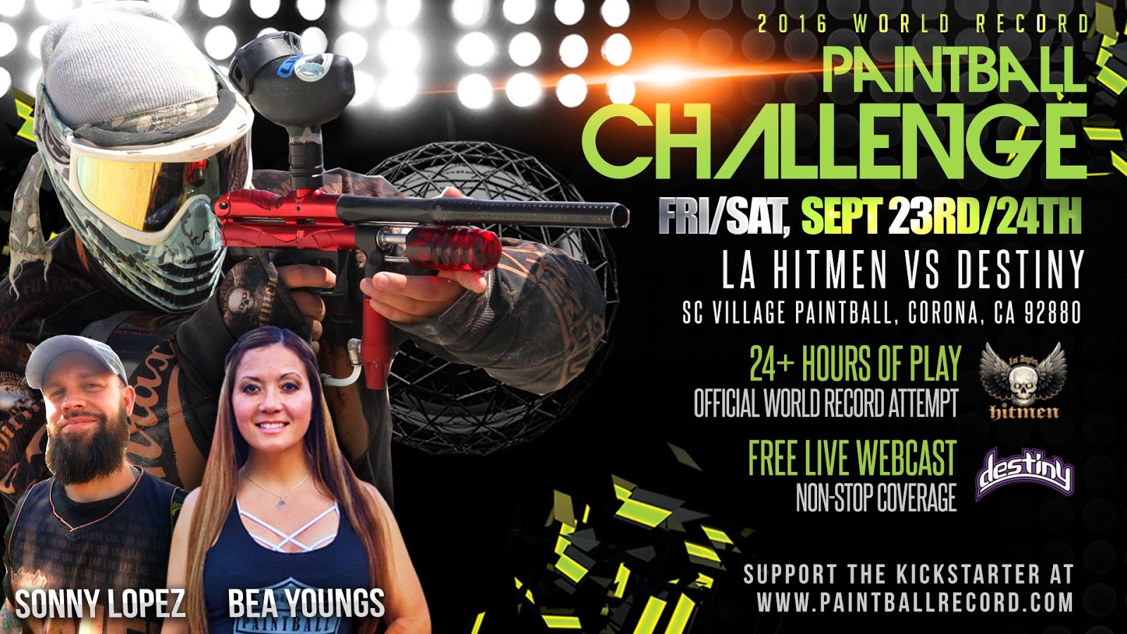 2016 Paintball World Challenge Destiny vs Hitmen