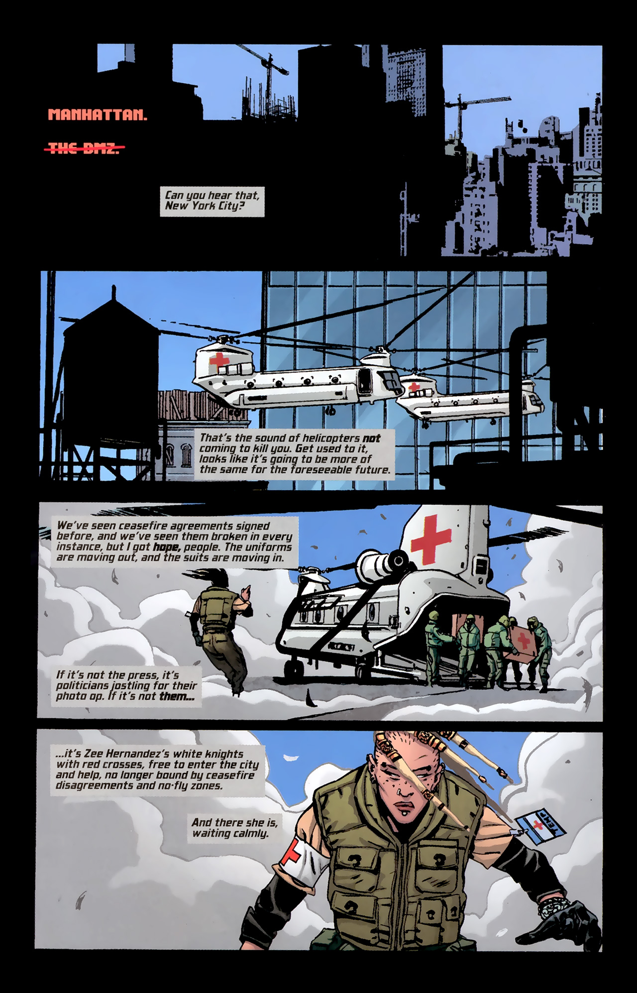 Read online DMZ (2006) comic -  Issue #67 - 4