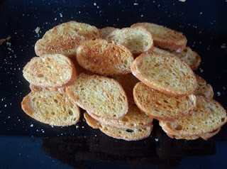 pan tostado con aceite y ajo