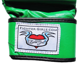 Fighter girls green mma gloves