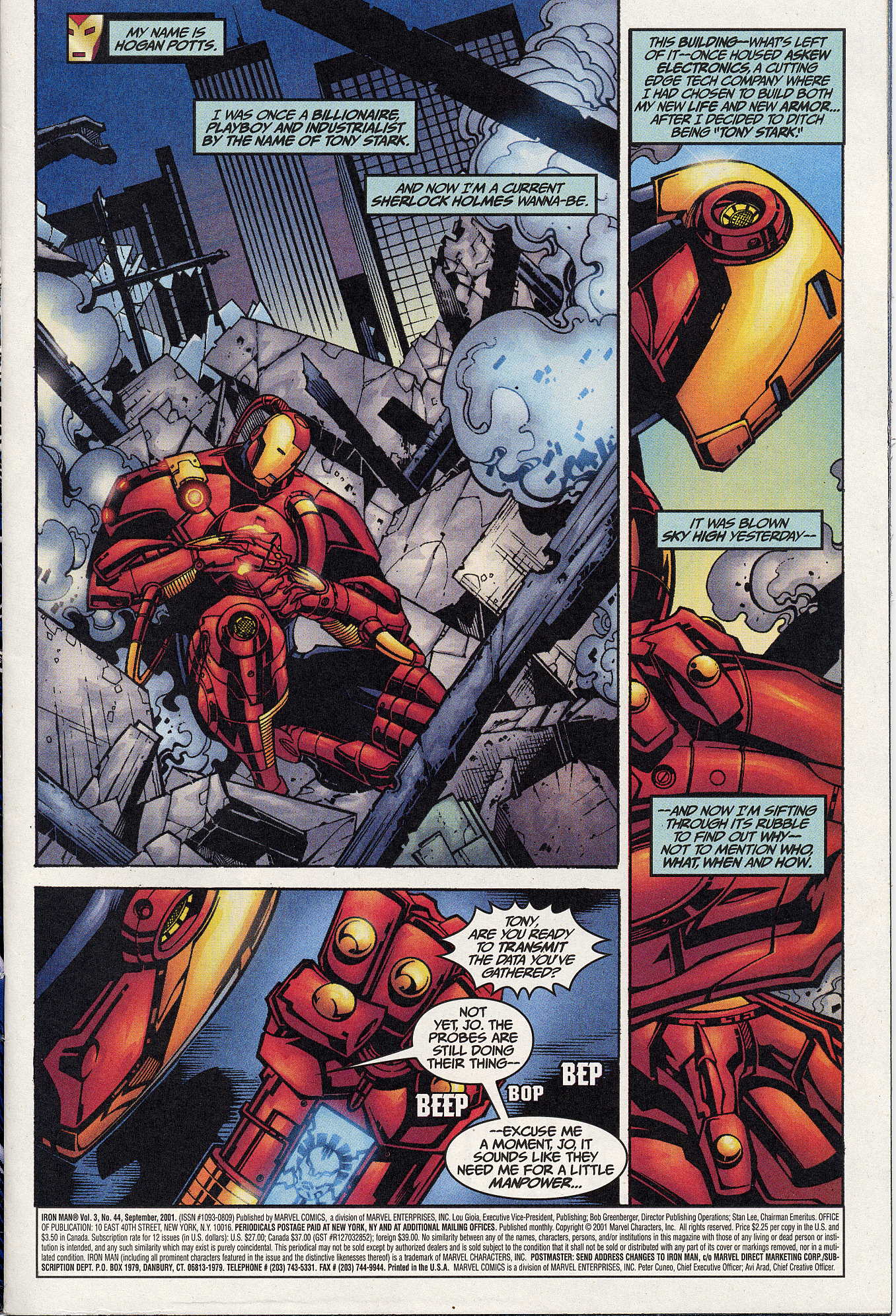 Read online Iron Man (1998) comic -  Issue #44 - 3