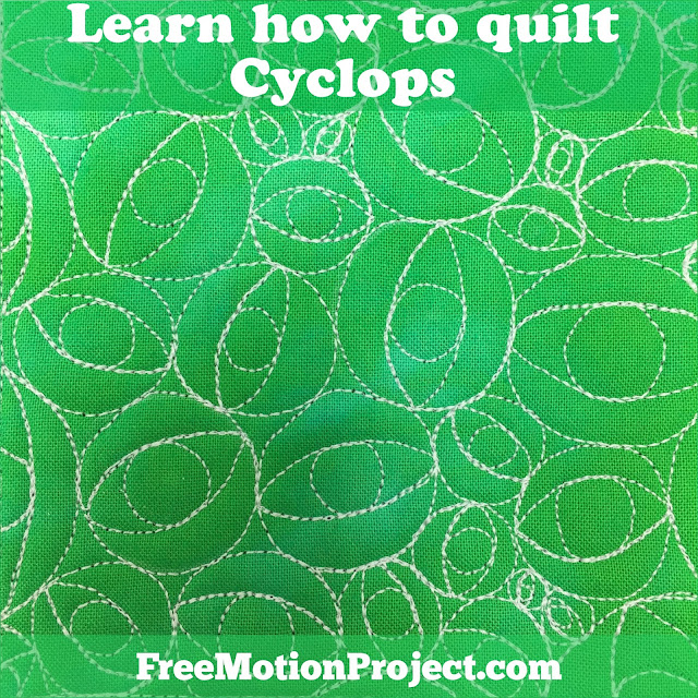 How to machine quilt Cyclops