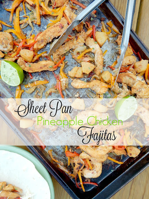 sheet pan pineapple chicken fajitas (sweetandsavoryfood.com)