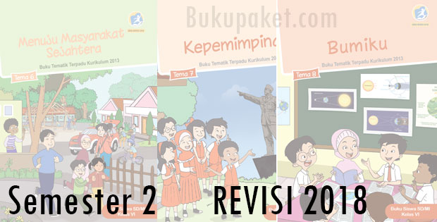 Buku Tematik Kelas 6 SD/MI Semester 2 Kurikulum 2013 Revisi 2018