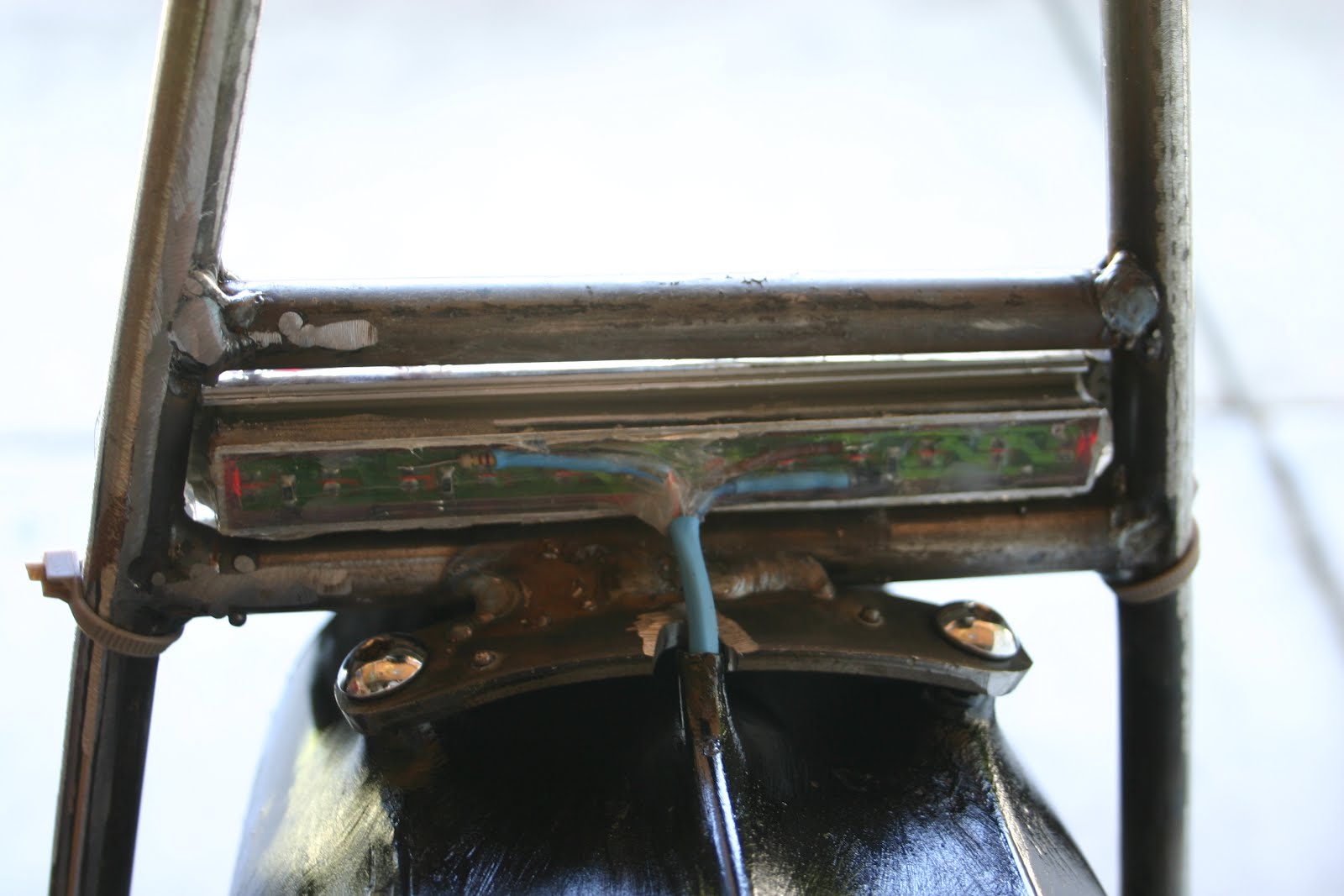 West Coast Bastards New sissy bar needs a tail light.....