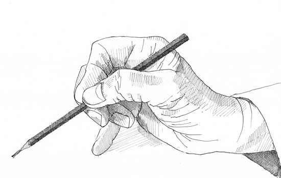 Making A Mark Four Ways To Hold A Pencil To Draw