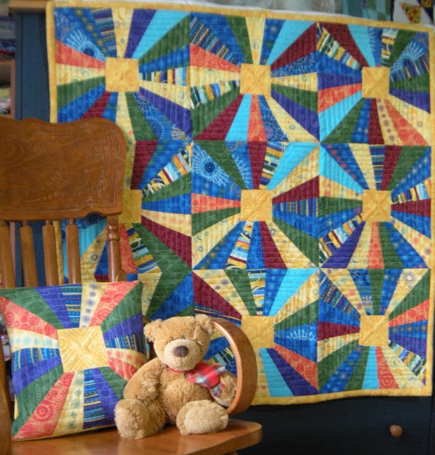 Dresden Square Scrap Quilt