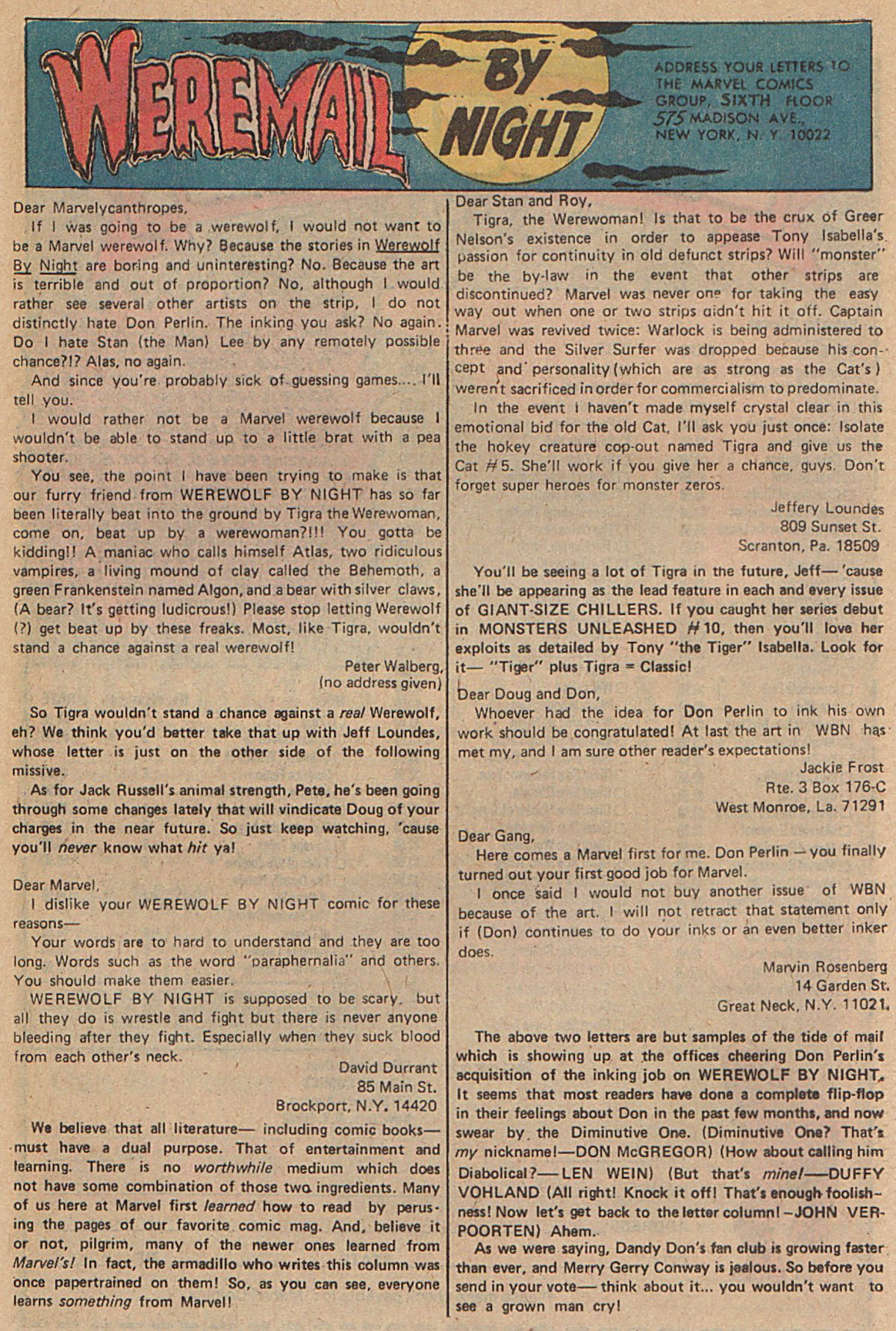 Read online Werewolf by Night (1972) comic -  Issue #29 - 14