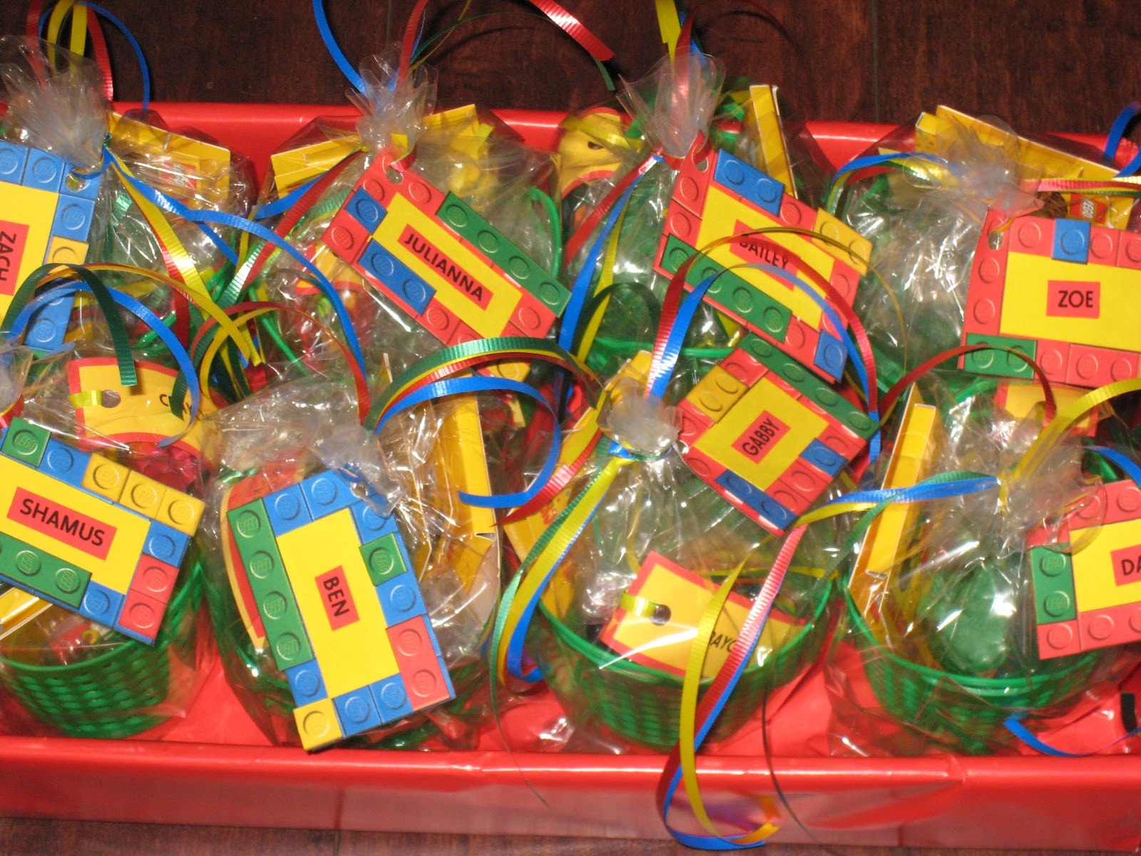 My Paper Productions Lego Party Favors
