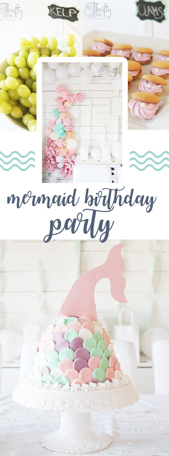 DIY mermaid birthday party and decorating ideas. DIY under the sea birthday party and decorating ideas. DIY mermaid birthday cake tutorial, mermaid tail cake. 