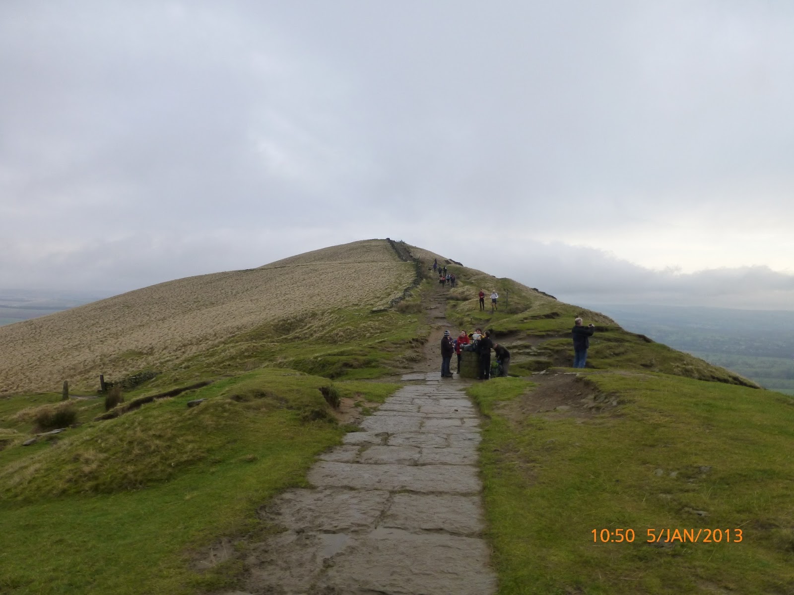 Harris Hikers Mam Tor, Cave Dale and winnats Pass 5th January 2013
