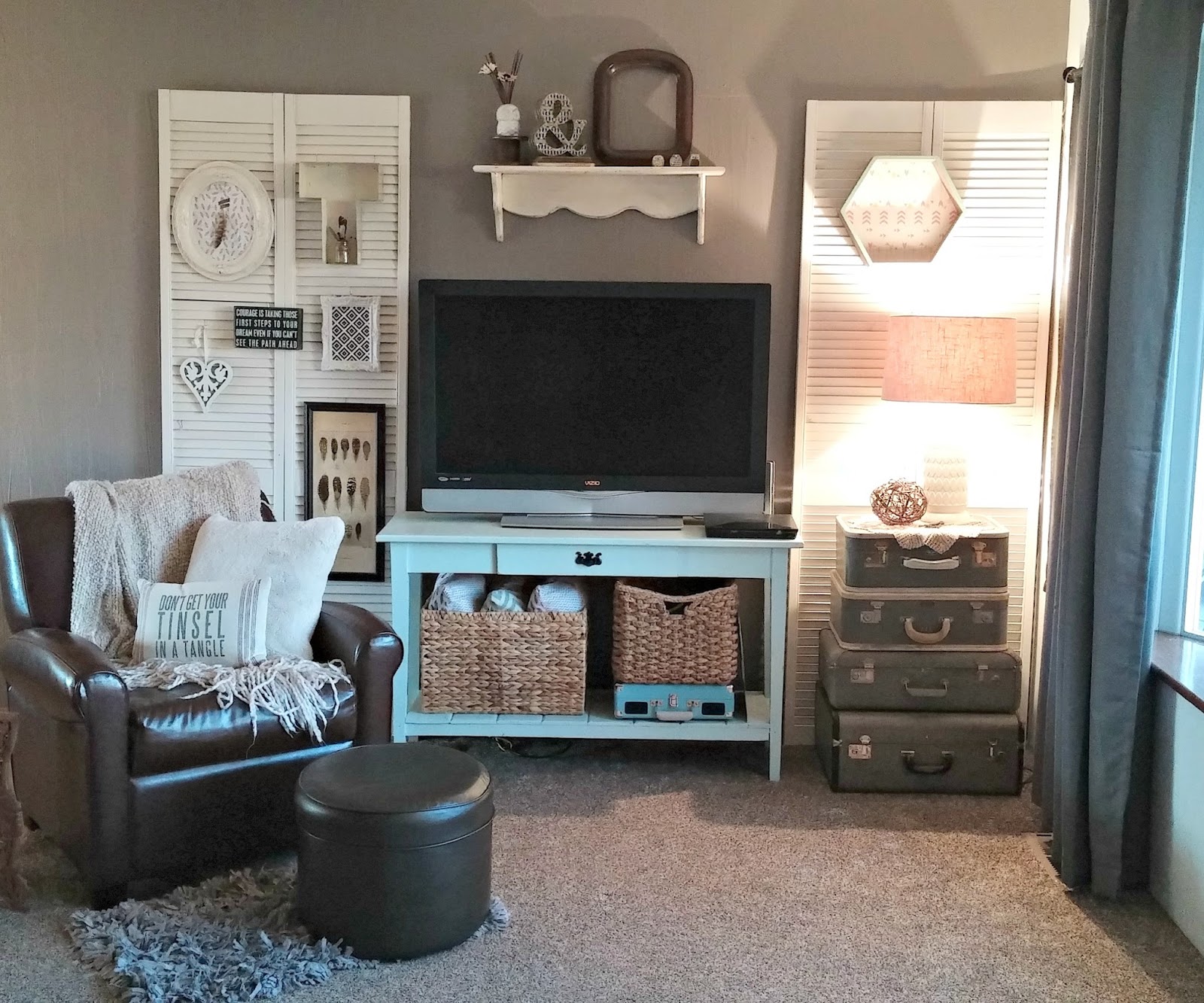 Cozy Minimalist Living Room Reveal Little Vintage Cottage