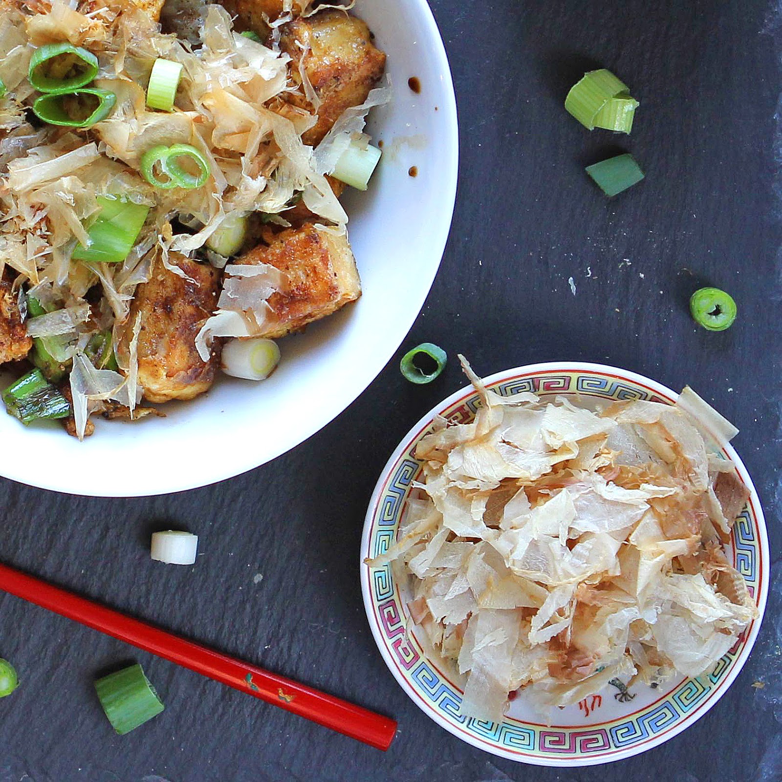 Gluten Free Alchemist Japanese Fried Tofu with Egg, Spring Onion and