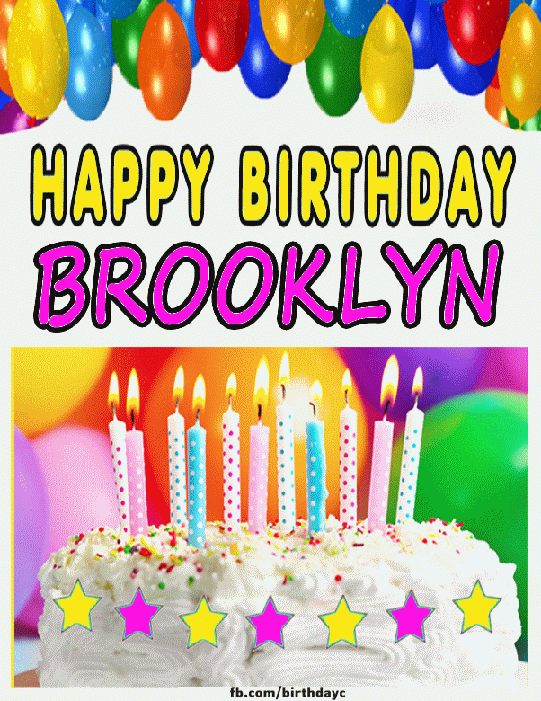 Happy Birthday BROOKLYN images gif