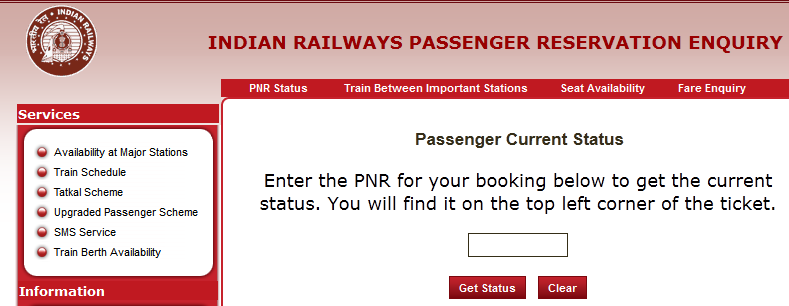 Indian Railway Ticket Enquiry Pnr Status Indian Railway PNR Status: Check PNR Status for Ticket Booking