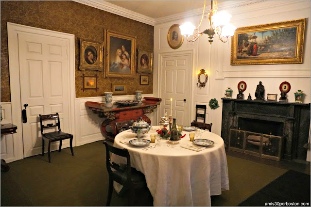 Comedor de la Longfellow House Washington's Headquarters National Historic Site