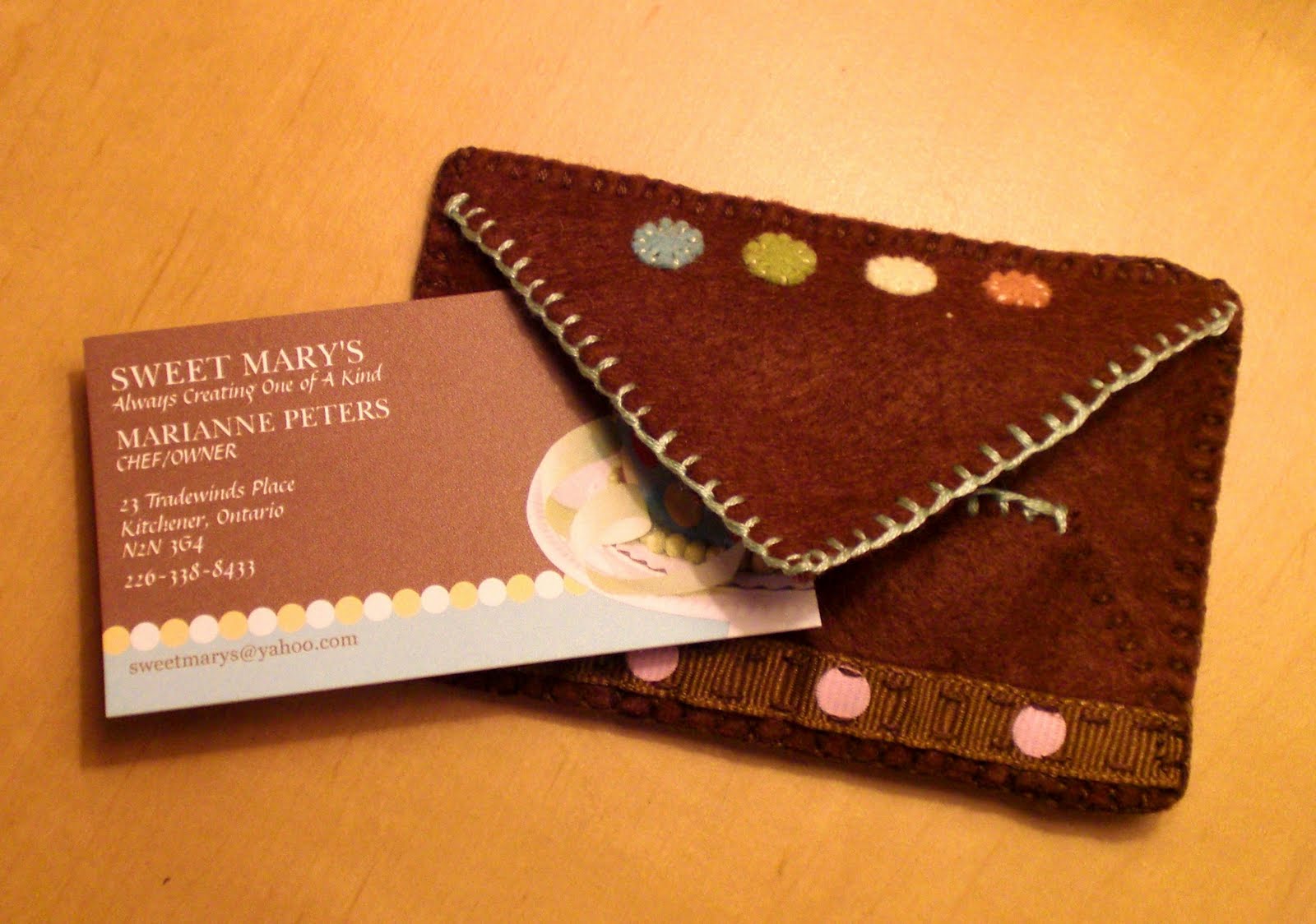 Thimble Thief Bakery Business Card Holder