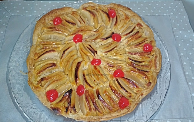 Tarta De Manzana Y Crema Pastelera
