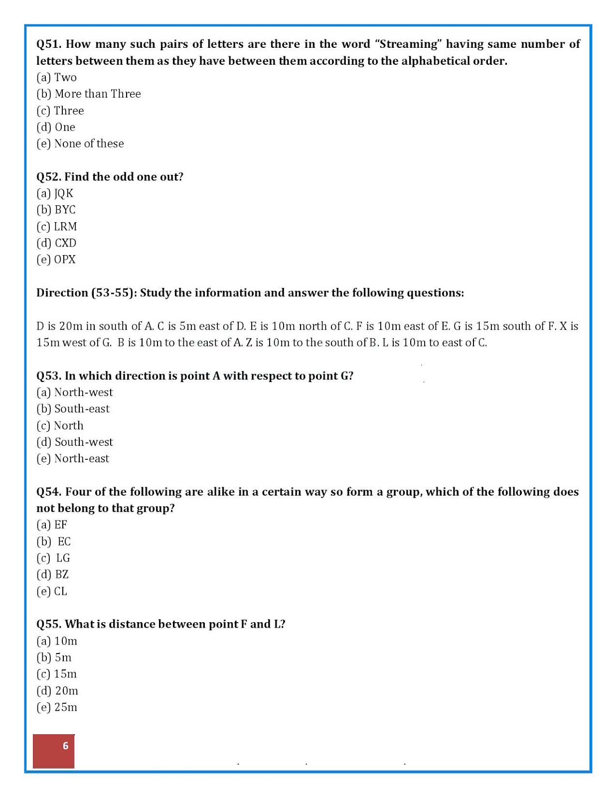 IBPS PO Reasoning question paper Paper 2018 Download PDF IBPS PO Reasoning Question Paper 2018 Download PDF