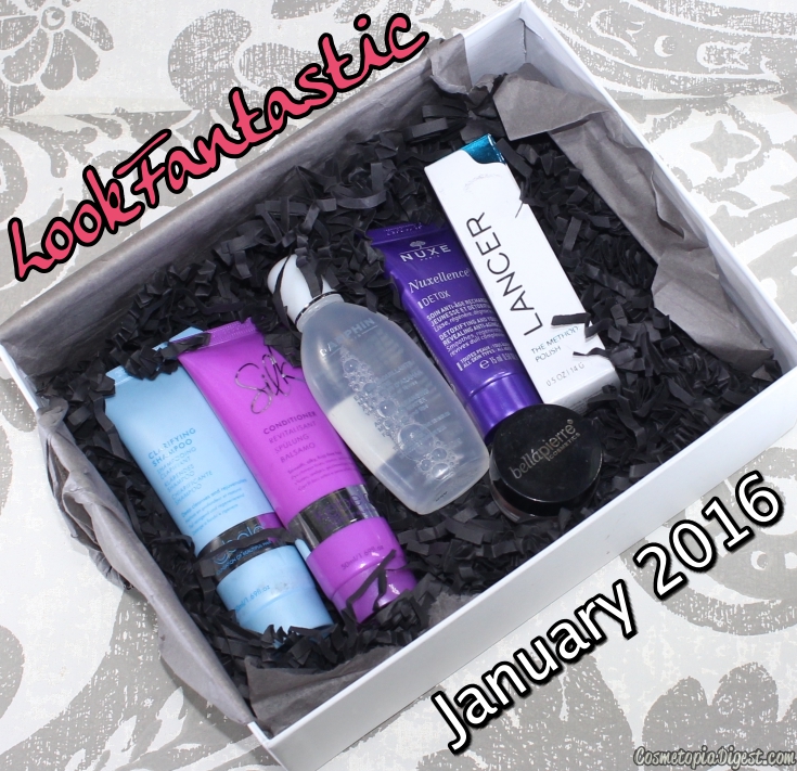 Contents, review and unboxing of the LookFantastic Beauty Box January 2016.