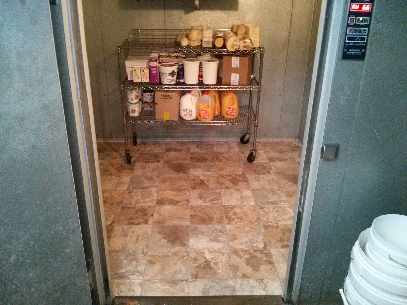 Floor Installation Photos Restaurant WalkIn refrigerator Installed