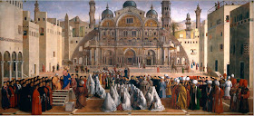Gentile Bellini's painting Saint Mark Preaching in Alexandria