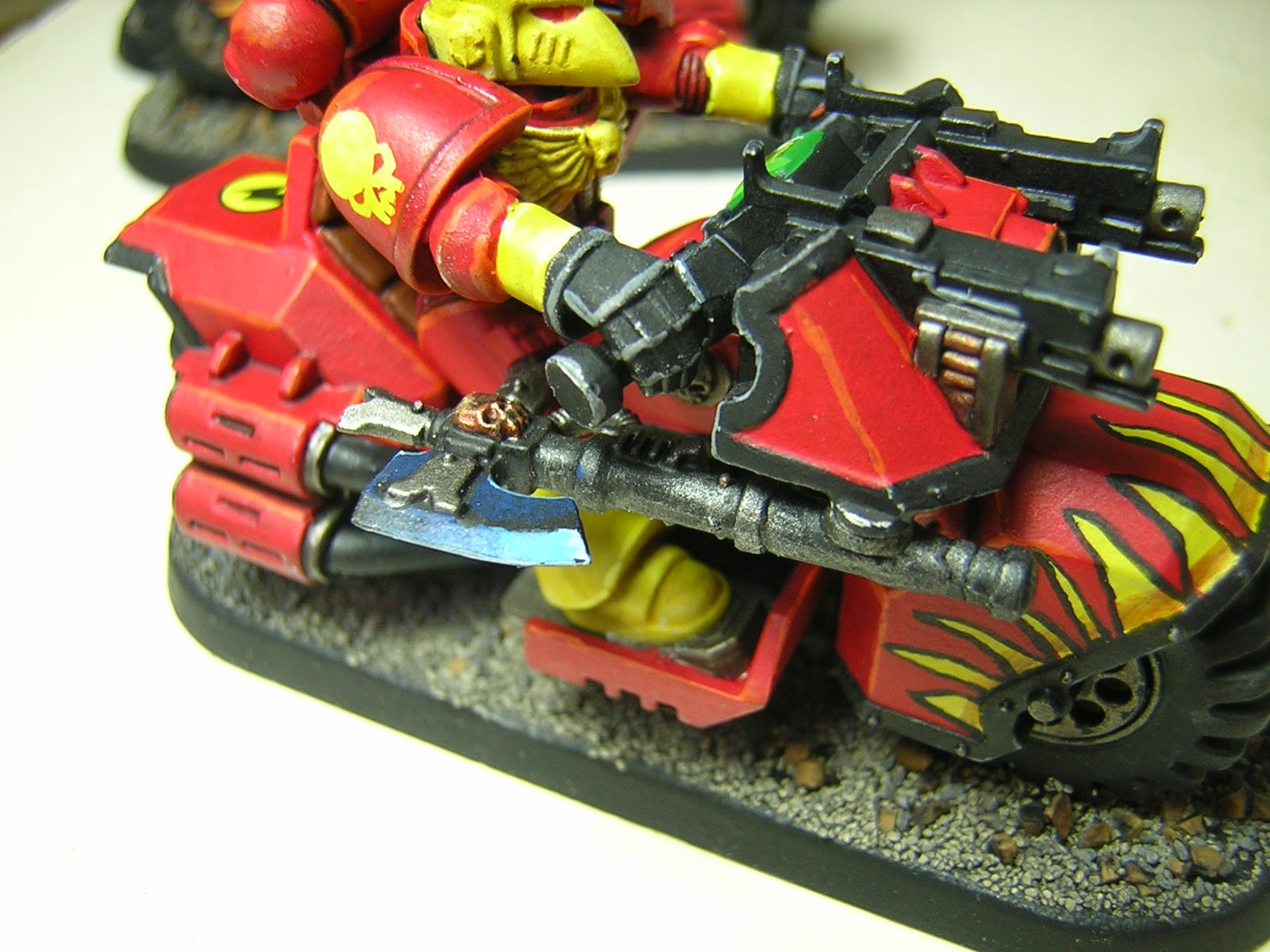 Warhammer 40k Orks (and more): Showcase: Fire Lords mounted command squad.