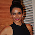 TV Actress Karishma Tanna Oily Face In Black Dress