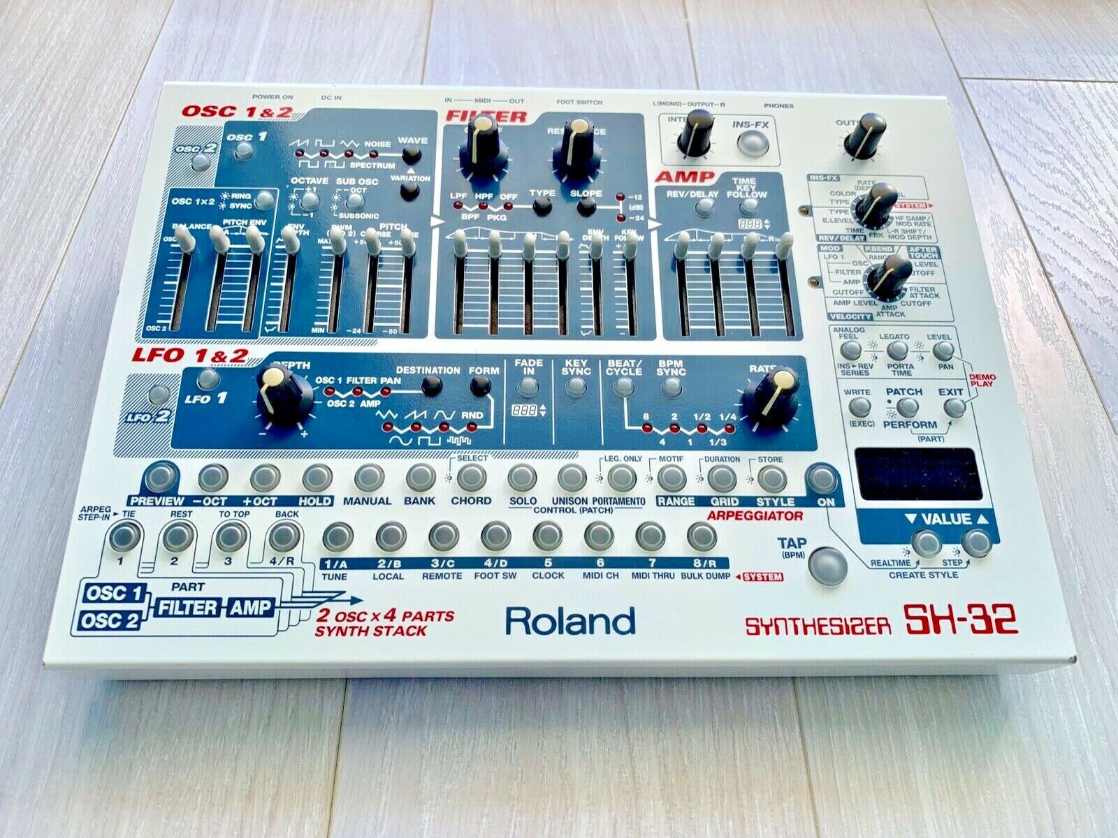 MATRIXSYNTH Roland SH32 Vintage Synthesizer SN ZP42087