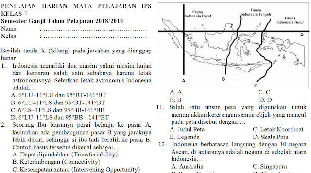 Kumpulan Soal Penilaian Harian Ips Kelas 7 Semester Ganjil Bab I Kisi Kisi Uas Kumpulan Soal Penilaian Harian Ips Kelas 7 Semester Ganjil Bab I Kisi Kisi Uas