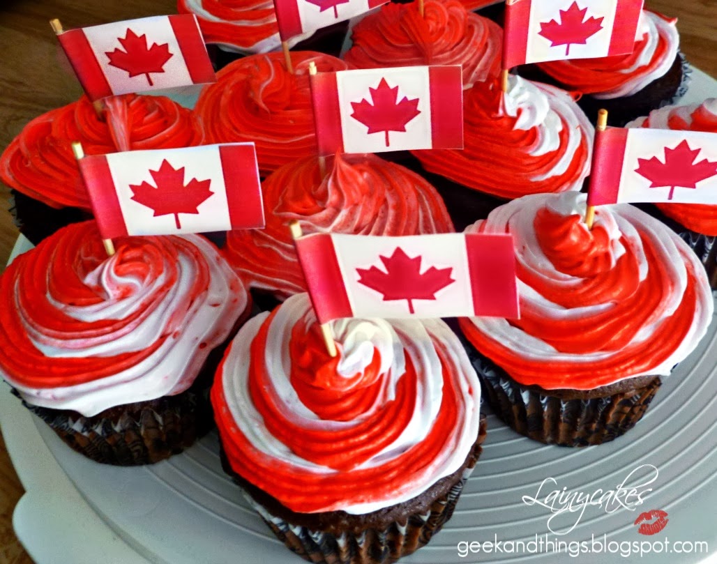 Canada Day Cupcakes