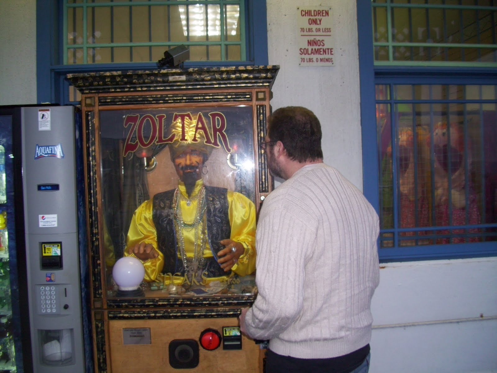Vintage fortune teller machine