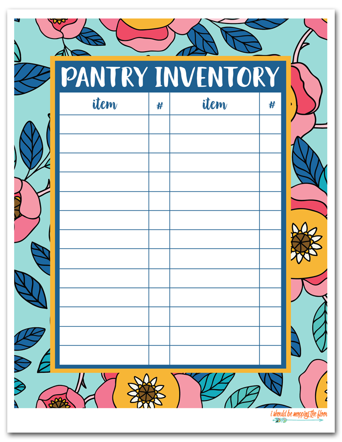 Free Kitchen Printables: these inventory prints are perfect to keep track of everything in your kitchen.